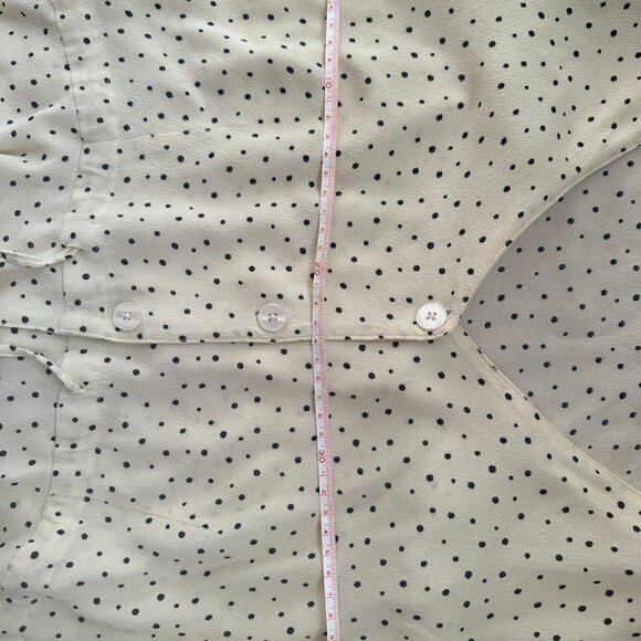 Frank & Oak Yellow Polka Dot Peplum Top - Picture 5 of 6